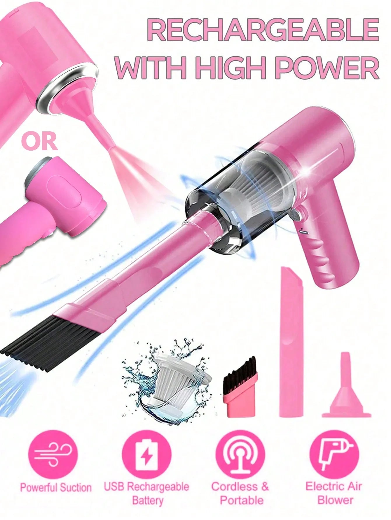 2-in-1 Car Vacuum & Blower