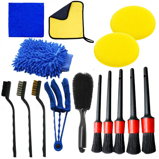 15-Piece Car Detailing & Cleaning Kit